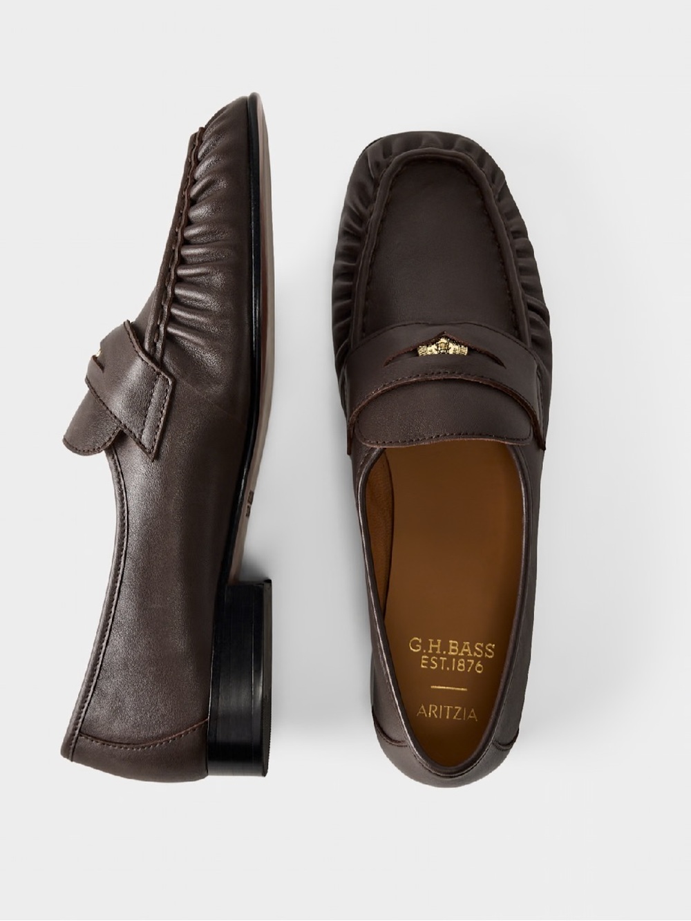 G.H.BASS × Aritzia Milton Loafer -
Smooth Leather NWT - Picture 2 of 4